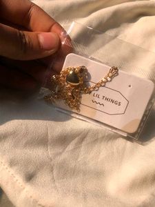 Gold Heart Pendant Necklace