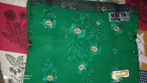 Green Color New Sarees