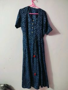 Blue Floral Print maxi dress 💙👗