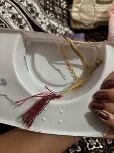 Red Beaded Choker Necklace Set