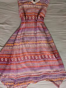 Bohemian Print Flowy Dress