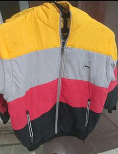 Color Block Puffer Jacket