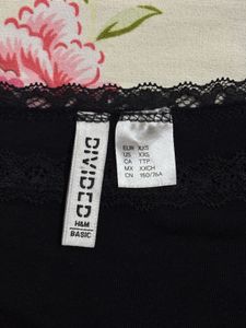 Black Off-Shoulder Lace Trimmed Top