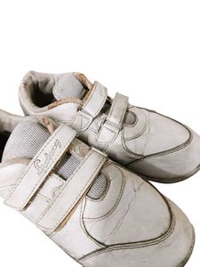 White Velcro School Shoes | Good Condition |
