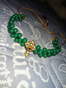 Handcrafted Green Beaded Chokker
