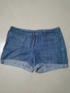 Denim Roll-Up Shorts