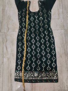 Green Ethnic kurta set