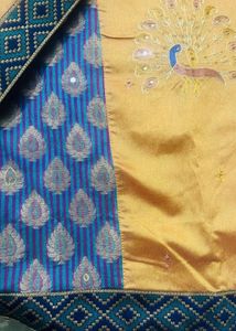 Stunning Silk Saree with Peacock Motif
