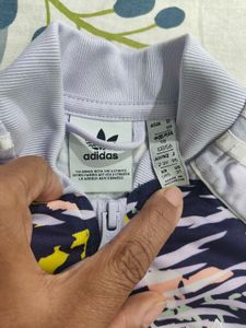 Adidas Infant Floral Zebra Print Tracksuit Set