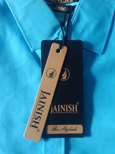JAINISH full Sleeve Blue Shirt