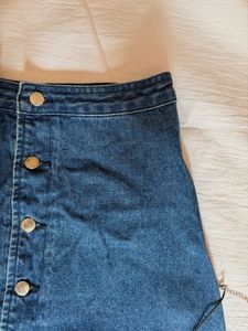 midi denim skirt