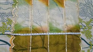 Tricolor Cutwork Organza Dupatta