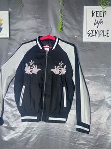 Atmosphere Embroidered Bomber Jacket