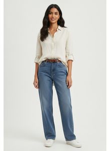 Denim blue jeans
