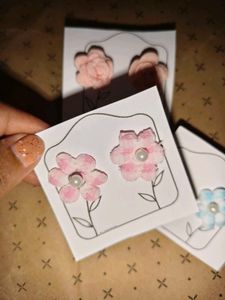 Cute Flower Stud Earrings Set of 3