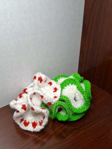 Handmade Crochet Scrunchie