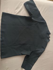 Solid Mock Neck Long Sleeve Top