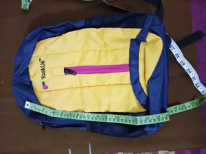 TaskUs Yellow &amp; Blue Backpack
