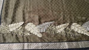 elegant sari with stitch blouse