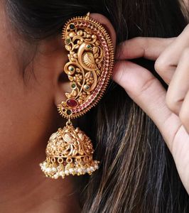Trending Antique Gold Kanphool Earrings
