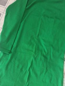 Green Turtle Neck Kurta