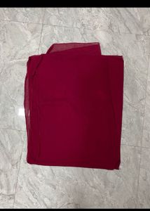 Maroon Embroidered Kurta
