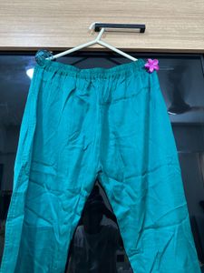 Embroidered Teal  co-ord ser