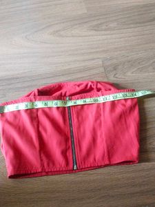 Red Ruffle bikini top size 28