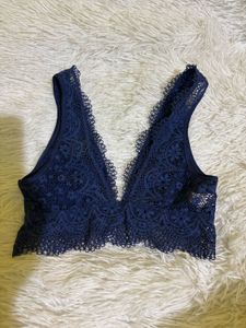 VICTORIAS  SECRET NAVY  Blue Lace Bralette