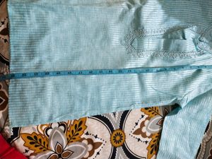 Sky Blue Colour Kurta Payjama Dupatta Set For Boys