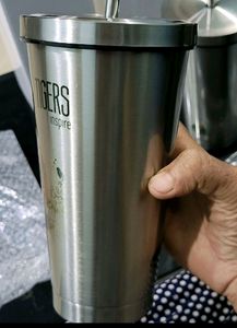 Pack 2 Quality Steel Straw Water Bottle