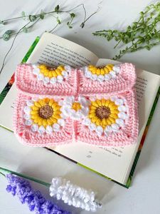 Crochet Sunflower Pouch
