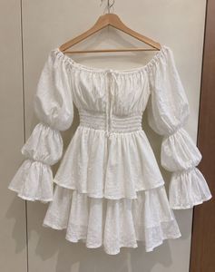 White Flared Dress