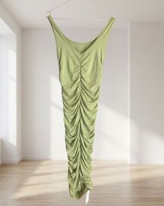 Sage Green Ruched Bodycon Dress | Stretchy &amp; Flatt