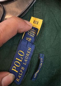 (chest 48) dark green POLO' Ralph Lauren tShirt