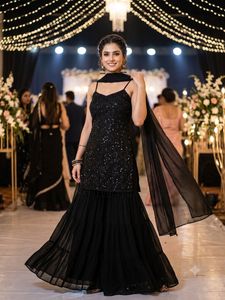 Sparkly Black Ethnic Boutique Desiner Suit