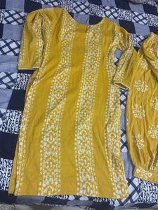 Yellow Kurta Set with Pants