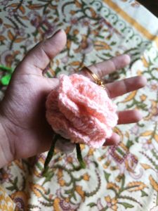 Handmade Crochet Flower key chain