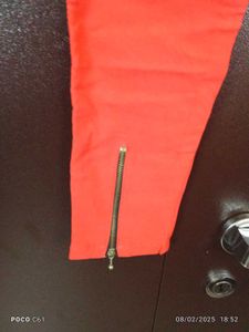 Red Casual Pants