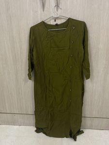 Olive Green Kurta