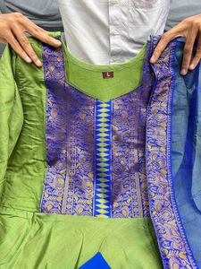 Elegant Green Anarkali Kurta Pushpa suit