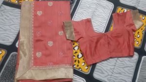 Most Pretty Saree  With Golden Border