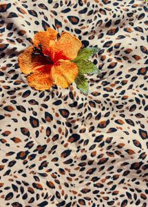 Leopard Print Floral Button-Up Shirt