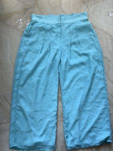 Elegant Teal Wide-Leg Pants