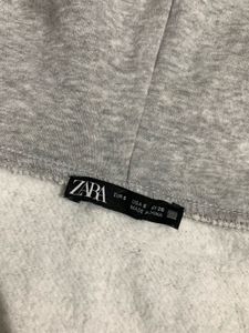 Grey Cropped Hoodie
