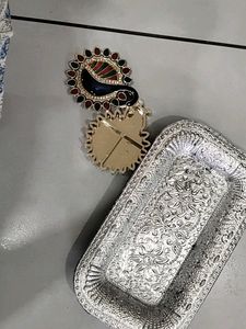 Haldi Kumkum Box And Tray