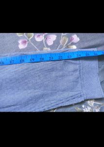 Men's Blue Checkered Casual Shirt