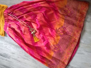 Beautiful Yellow &amp; Pink Lehenga Choli