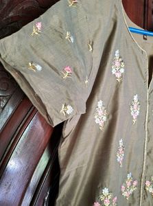 Grey Anarkali Kurta