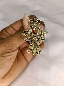 Vintage Style Peacock Drop Earrings